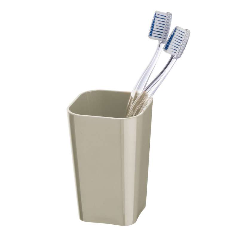 Wenko Toothbrush Tumbler - Candy Range - Taupe