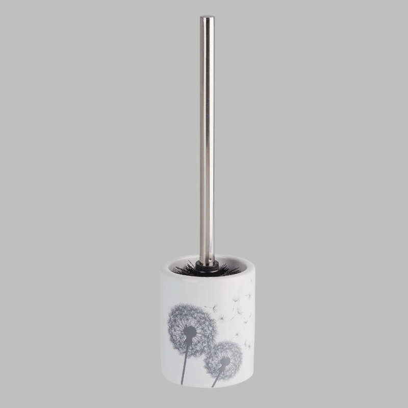 Toilet Brush Astera Range Ceramic White/Grey