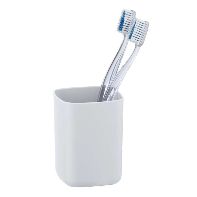 Wenko Toothbrush Tumbler - Barcelona Range - White - Unbreakable