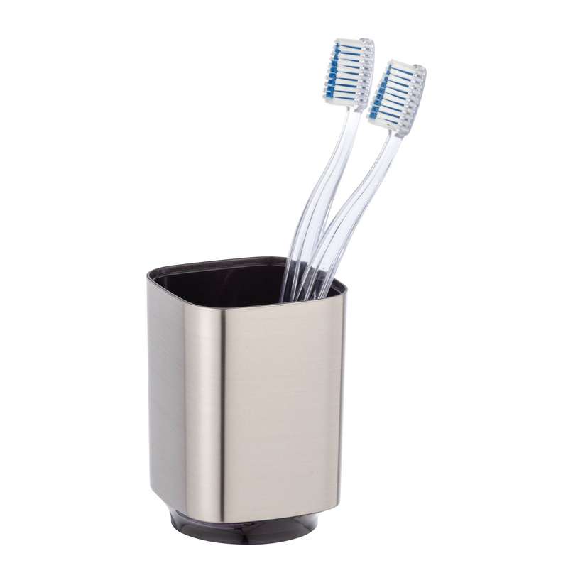 Toothbrush Tumbler Auron Range Plastic Silver