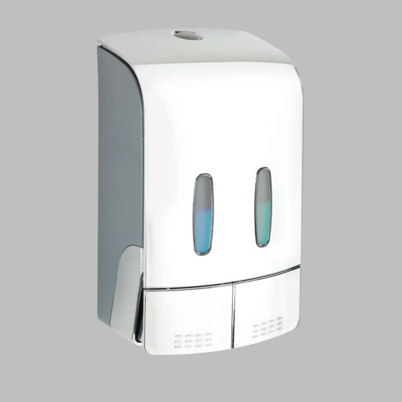 2 Chamber Disinfectant/Soap Dispenser Tartas Chrome