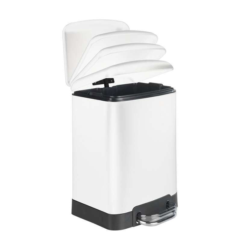 Wenko 6L Pedal Bin - Studio - White