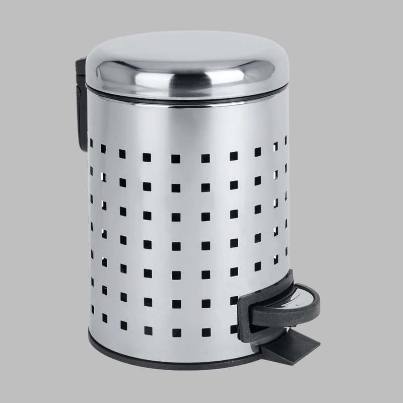 3 L Pedal Bin Leman S/Steel Perforated