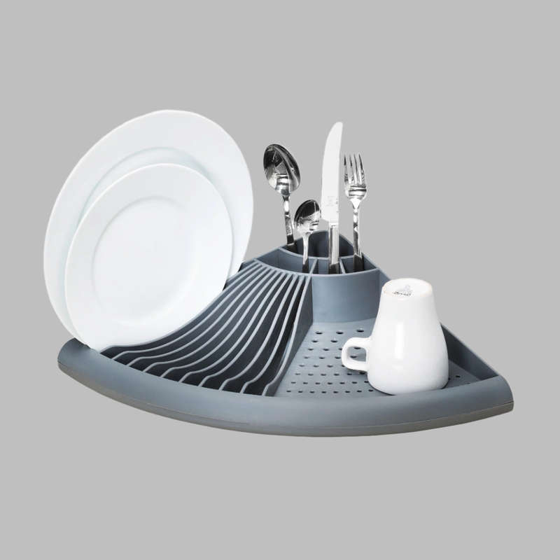 Corner Dish Rack Cornio Grey