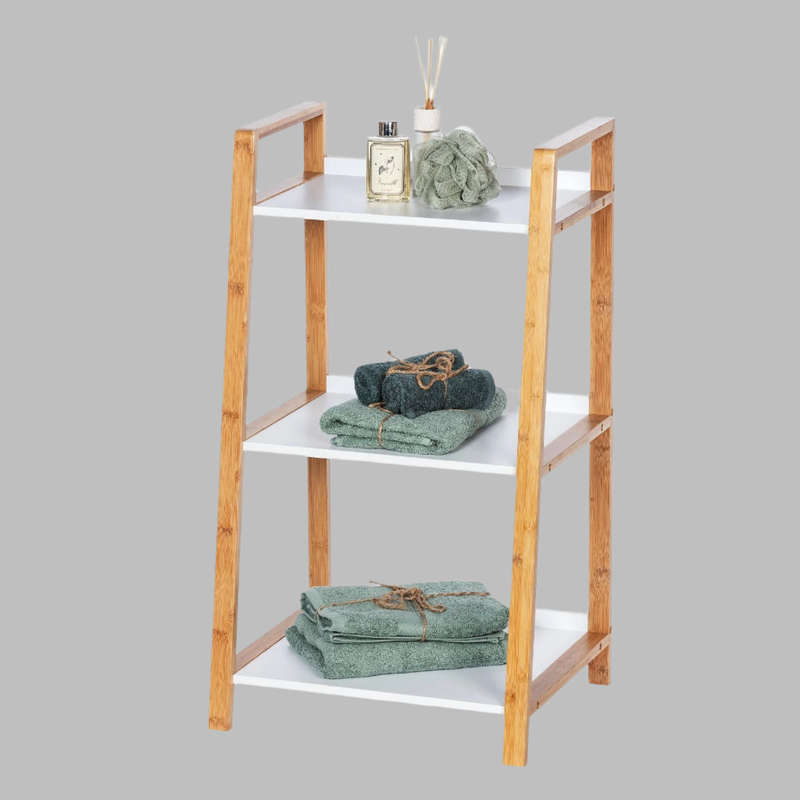 3 Tier Shelving Unit Finja Bamboo