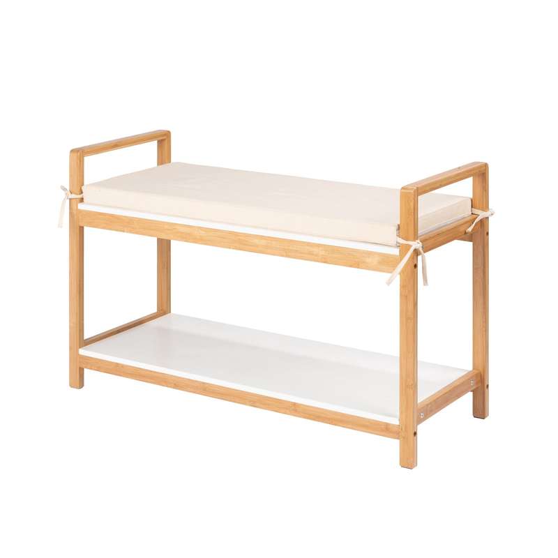 Shoe Bench With Cushion Finja Bamboo