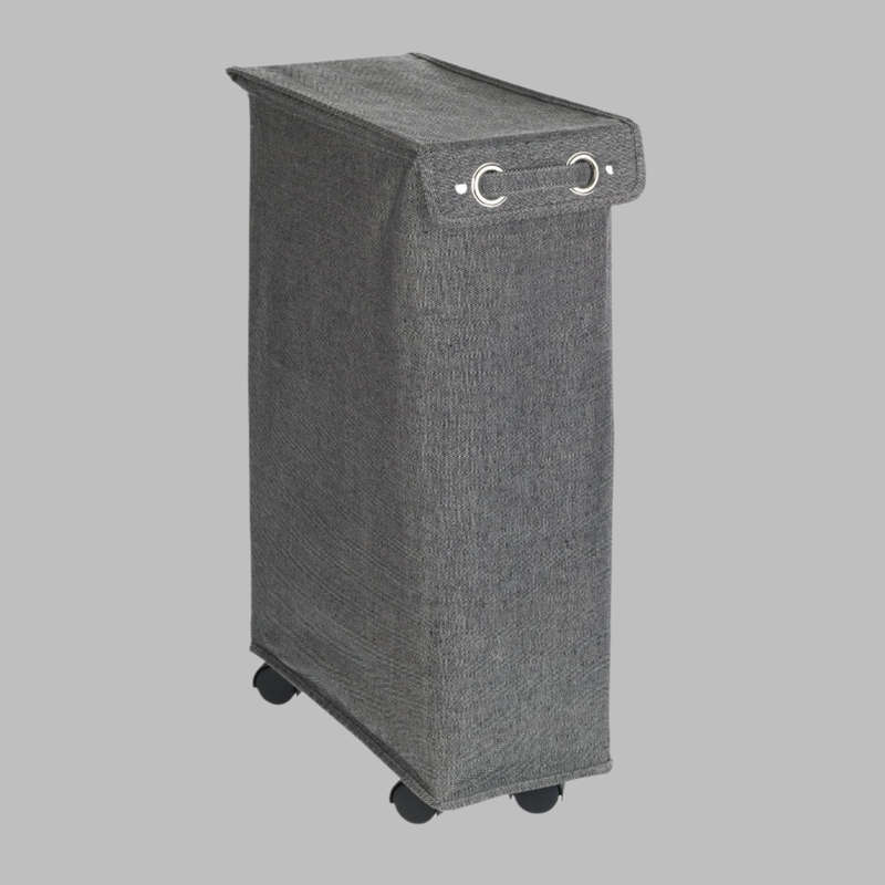 Laundry Basket 43 L With Lid Corno Prime Black White