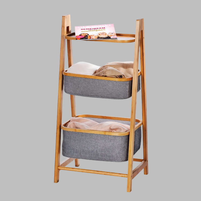 Shelf Unit With 2 Baskets Bahari Bamboo