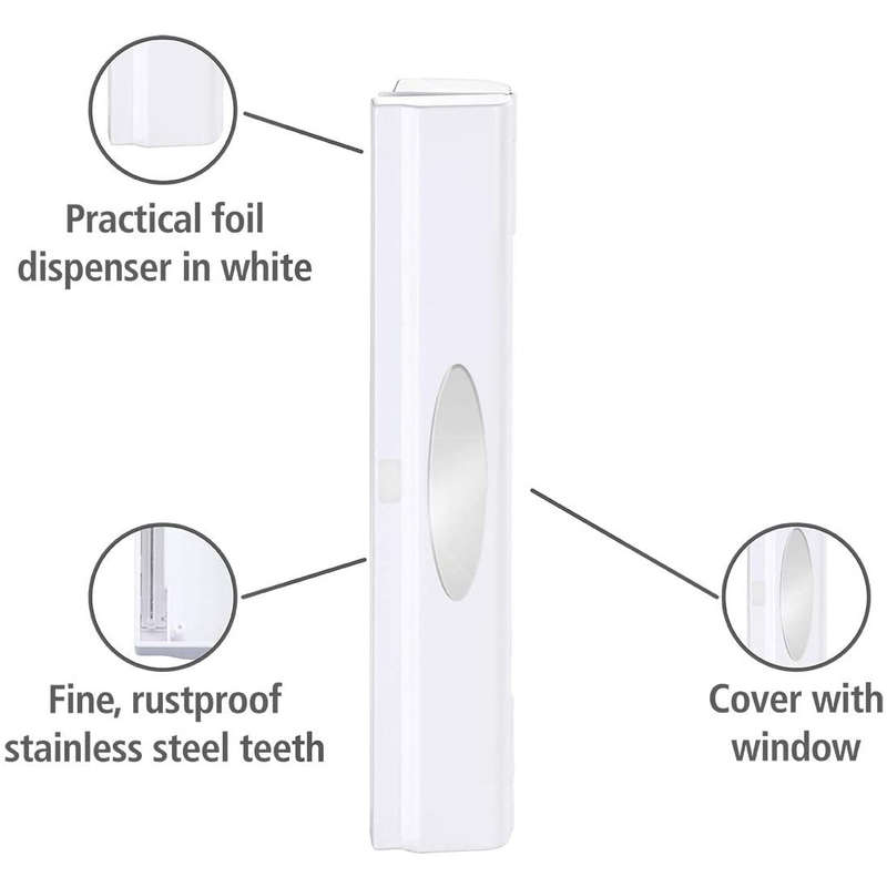 Foil / Cling Wrap Dispenser Cutter 1 Click White