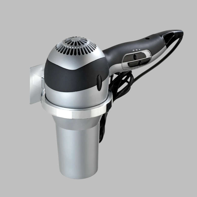 Wenko Turbo-Loc Hair Dryer Holder Quadro Range - No Drilling Required