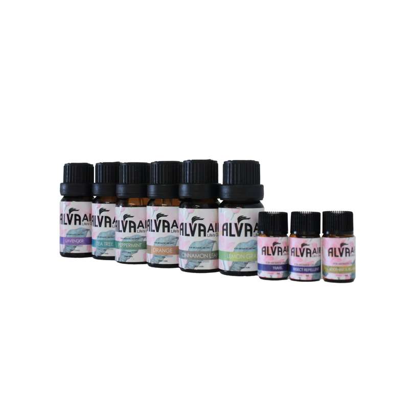 Diffuser For Aromatherapy Essential Oils & 9 Pc Oils Value Bundle