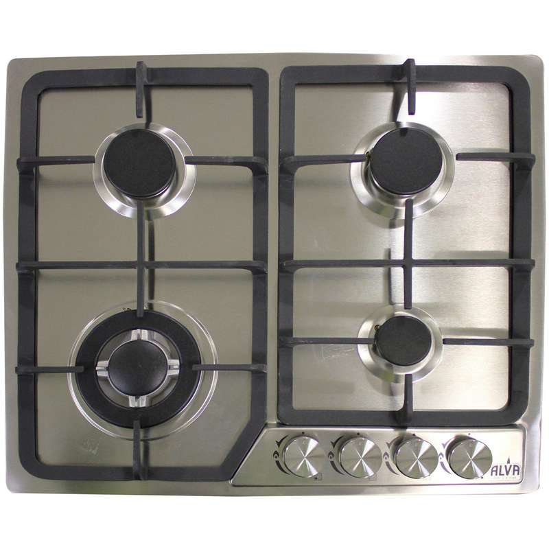 60cm 4 Burner Gas Hob Stainless Steel