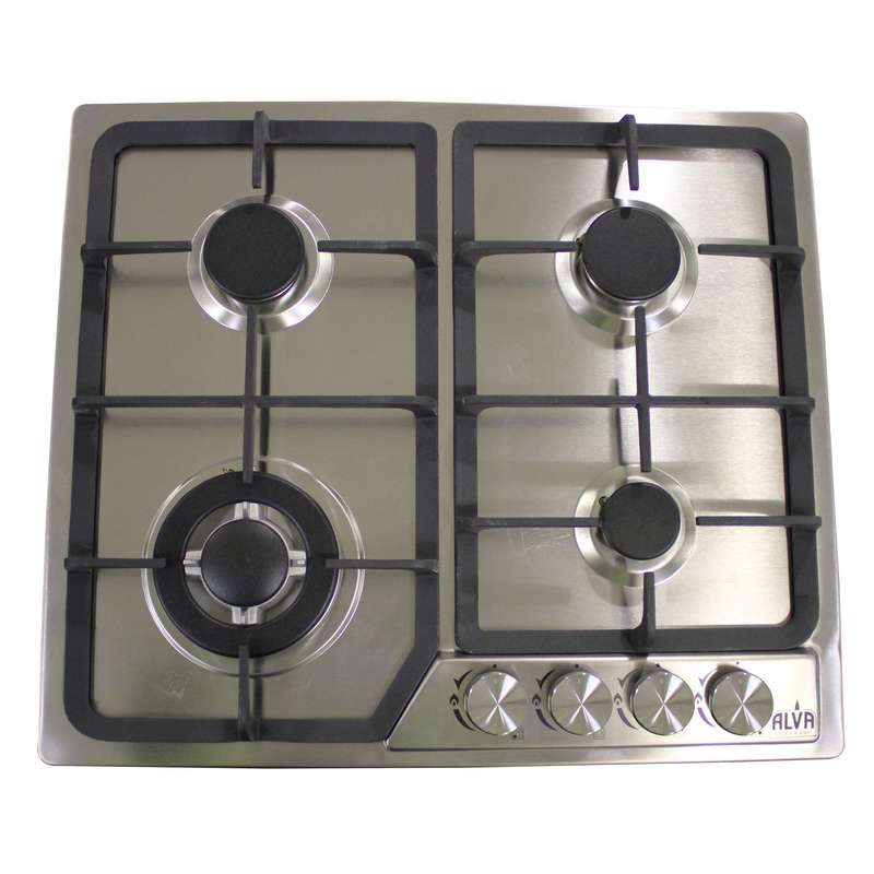 60cm 4 Burner Gas Hob Stainless Steel