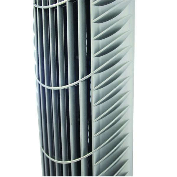 92cm Plastic Tower Fan (Silver) With Remote
