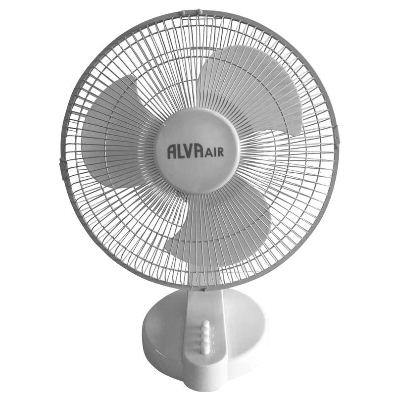 Alva 30Cm Plastic Desk Fan (White)