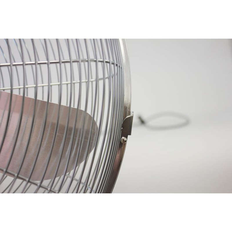 40cm Chrome Telescopic Pedestal Fan 1.2 M Tall (Silver)