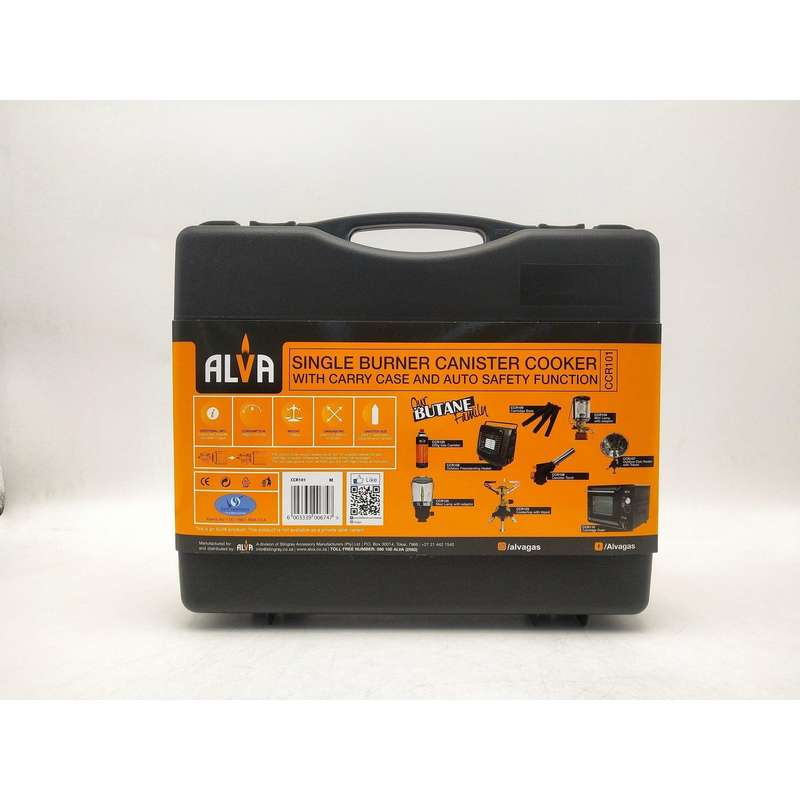 Alva Single Burner Butane Canister Stove + Carry Case