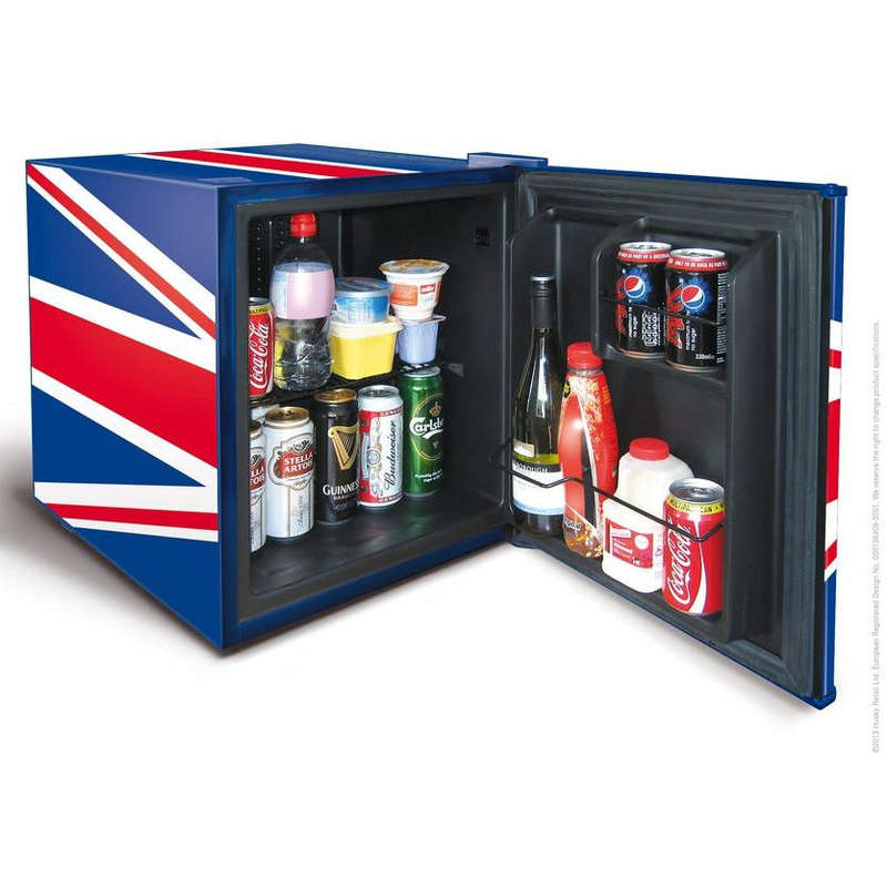 46 L Counter Top Beverage Cooler Solid Door Union Jack Flag