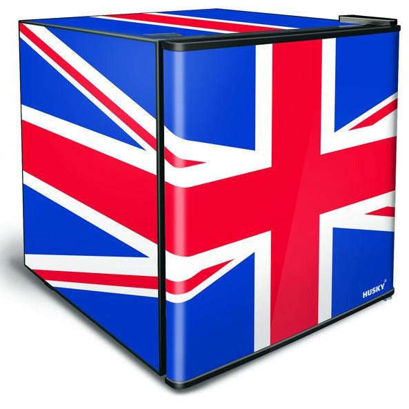 46 L Counter Top Beverage Cooler Solid Door Union Jack Flag