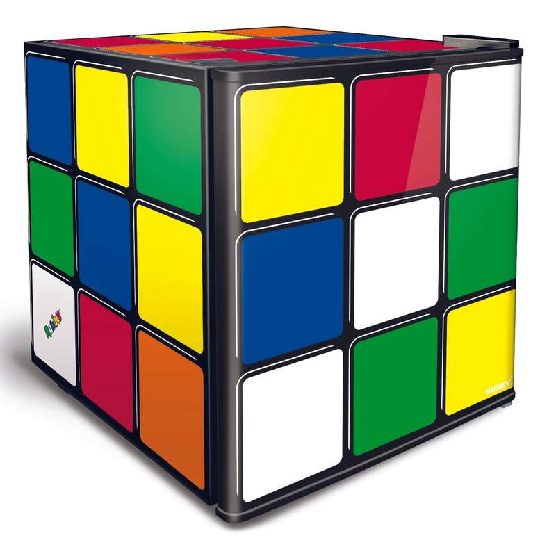46 L Counter Top Beverage Cooler Solid Door  Rubiks Cube