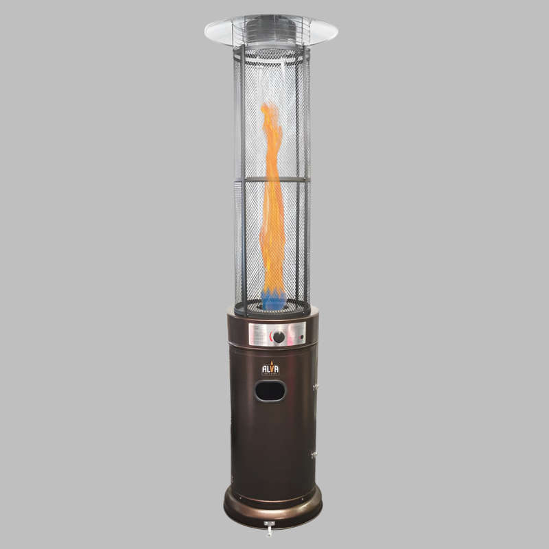 Gas Patio Heater Circular Glass Tube Style 2.1m Tall