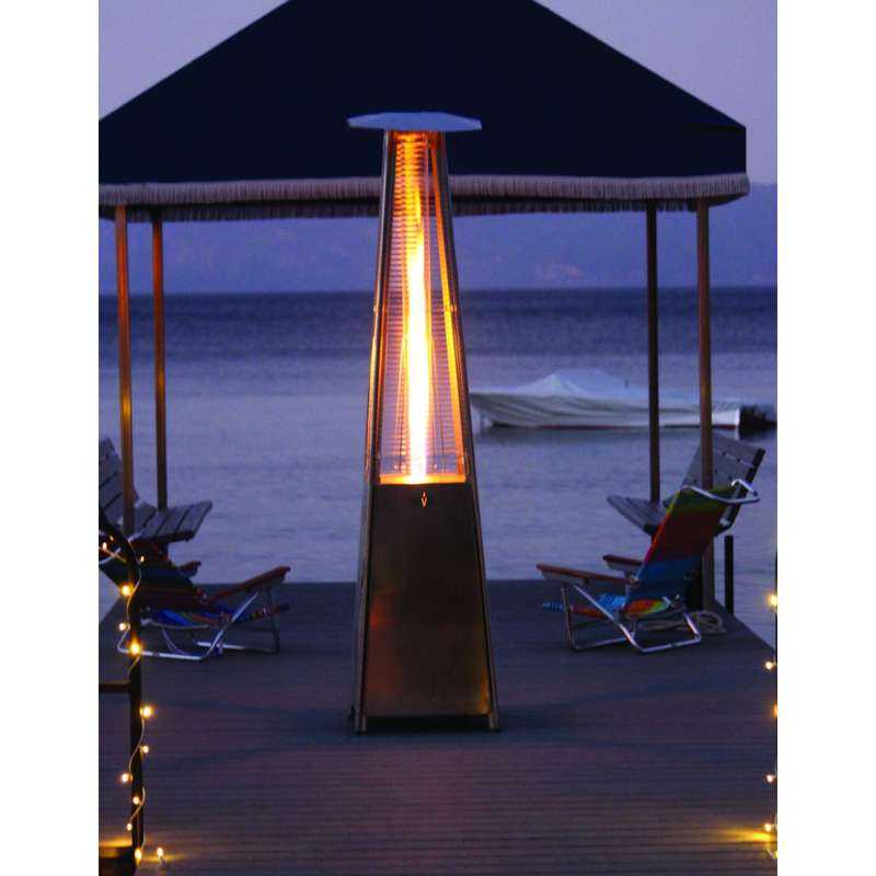 Alva Gas Patio Heater - Designer Quartz-Glass Style