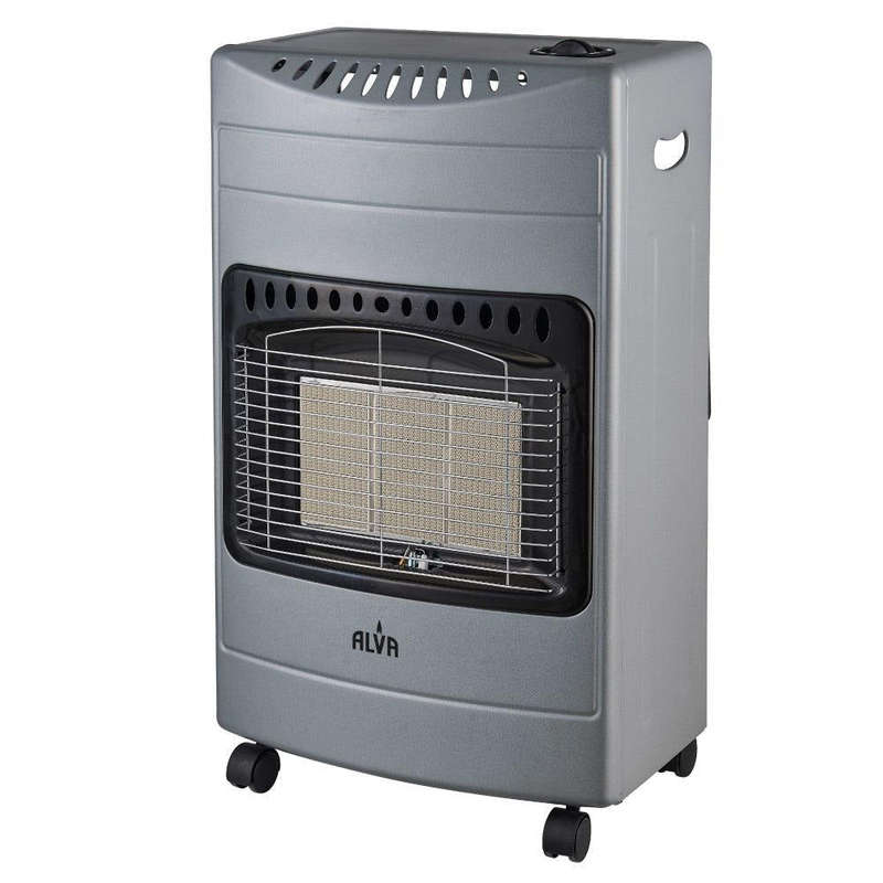 Alva 3-Panel Luxurious Infrared Radiant Indoor Gas Heater - Grey