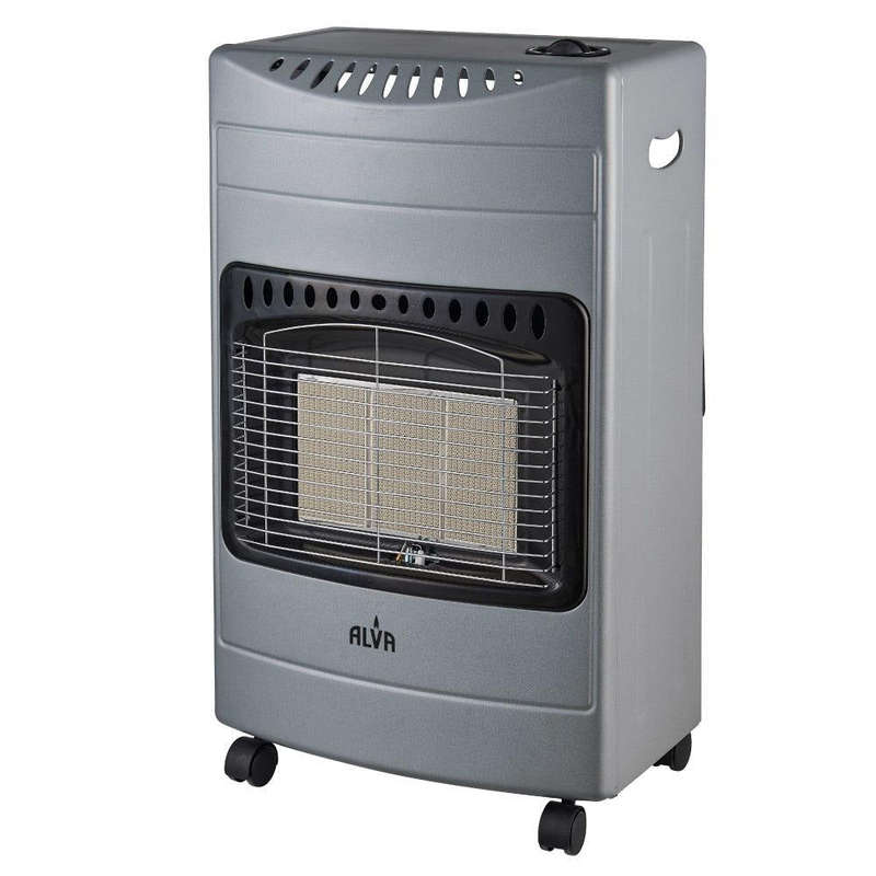 Alva 3-Panel Luxurious Infrared Radiant Indoor Gas Heater - Grey
