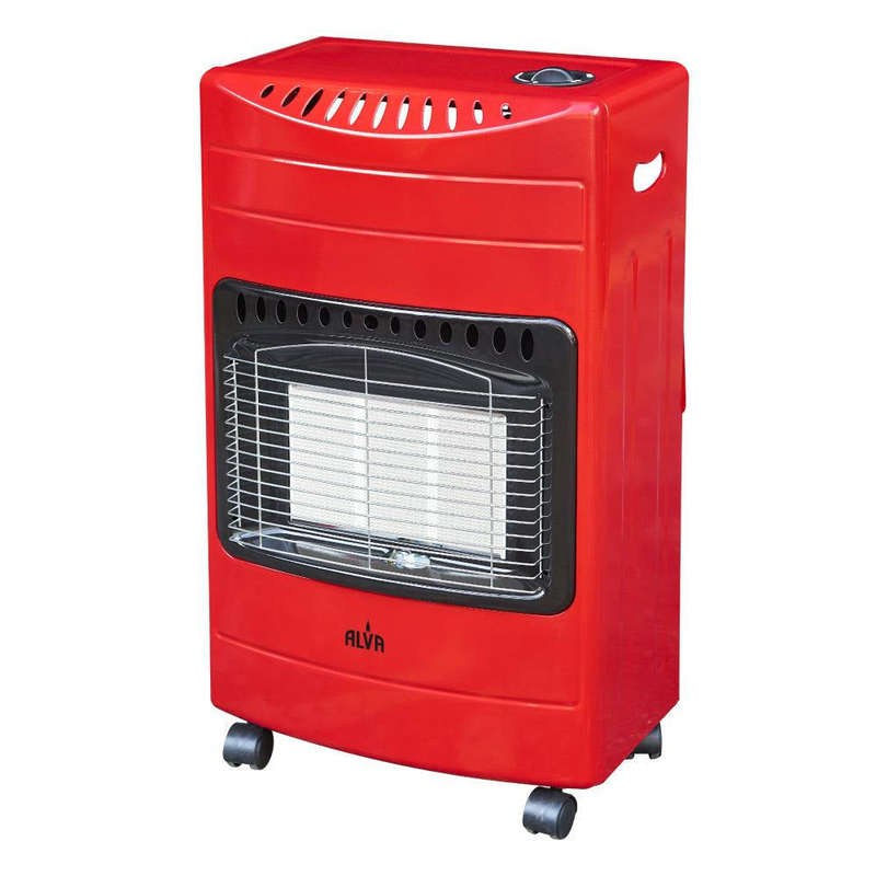 Alva 3-Panel Luxurious Infrared Radiant Indoor Gas Heater - Red