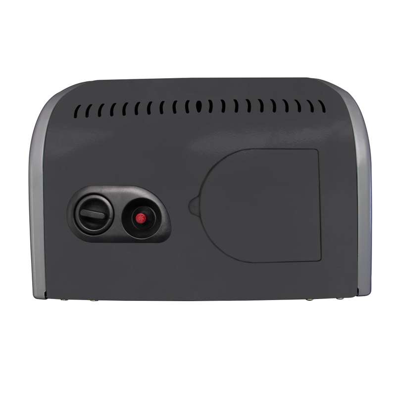Alva 3 Panel Roll-About Gas Heater - Glossy Black/White
