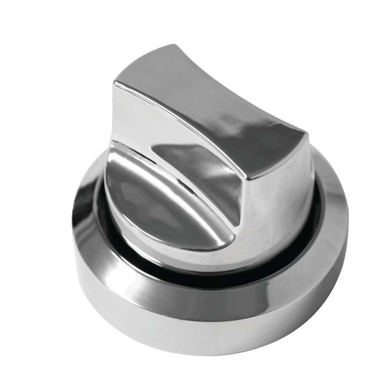 Control Knob Set 3 Pc Silver