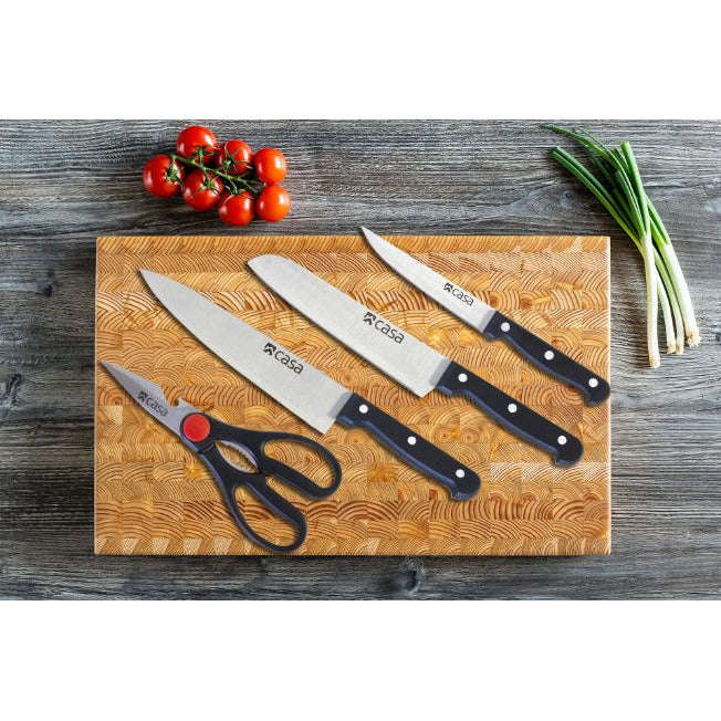 4 Pc Knife And Food Shears Set Treviso