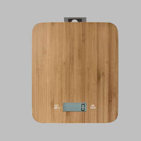 Kitchen Scale Bamboo Clock & Timer