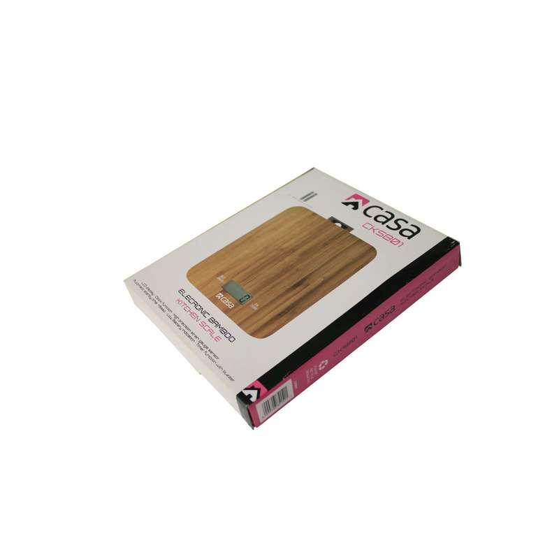 Kitchen Scale Bamboo Clock & Timer