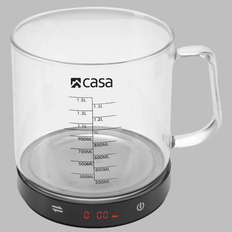 Kitchen Scale With Glass Measuring Jug