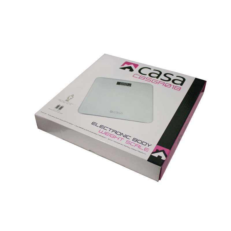 Electronic Bathroom Glass Scale Solid Rounded Corners