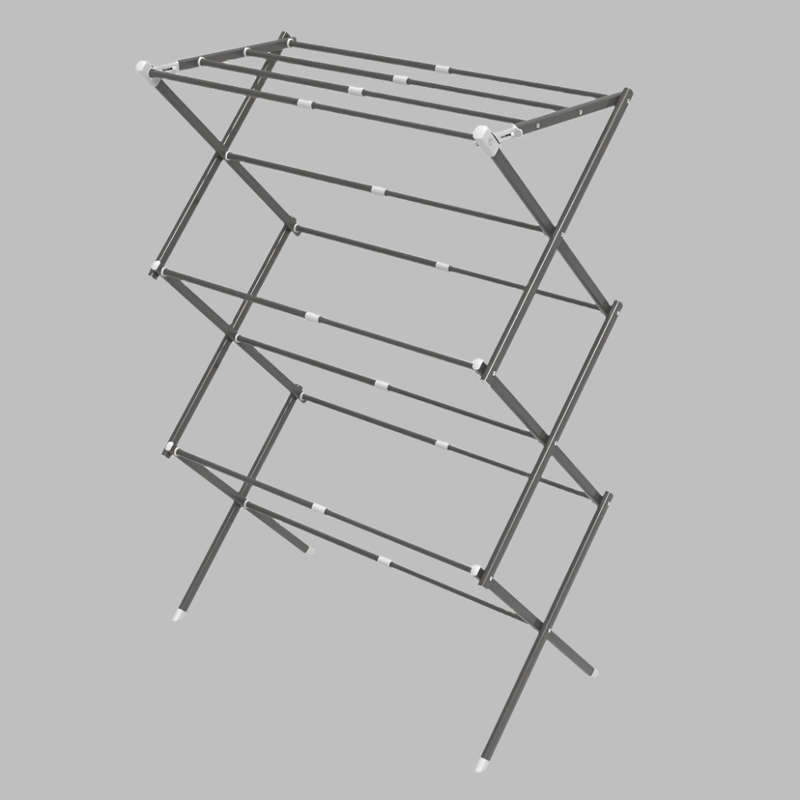 3 Tier Clothes Drying Stand Foldable, Extendable 7.5 M Capacity