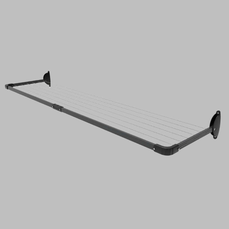 5 Line Slim Fold Down Wall Mounted Clothesline 11 M
