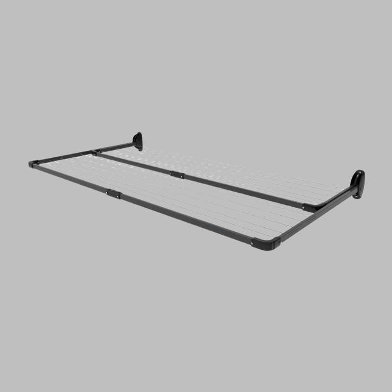 10 Line Twin Fold Down Wall Mounted Clothesline 21 M