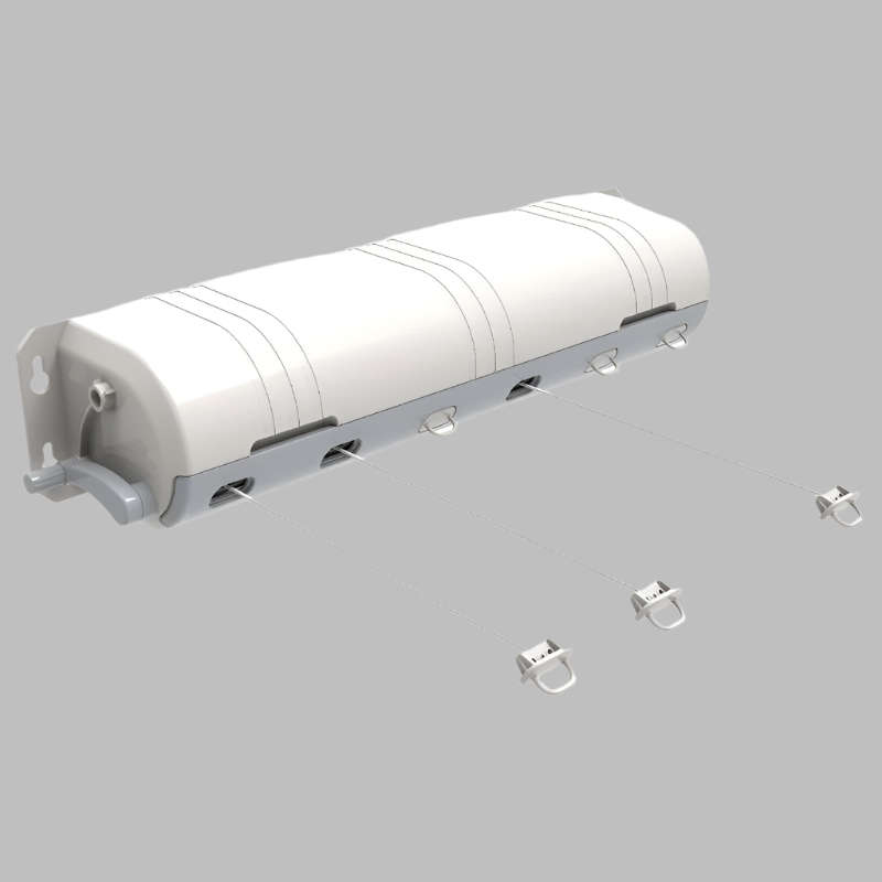 6 Line Retractable Wall Mounted Clothesline