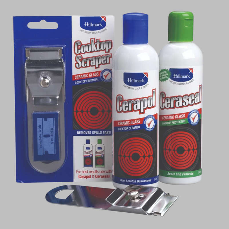 Hillmark Cleaning Value Pack #1 - Cerapol + Ceraseal + Scraper