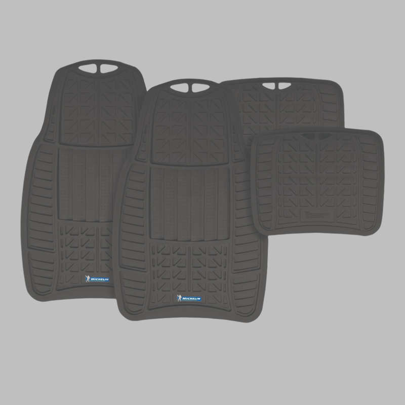 Michelin Car Mat 4Pc Set - All-Weather Rubber