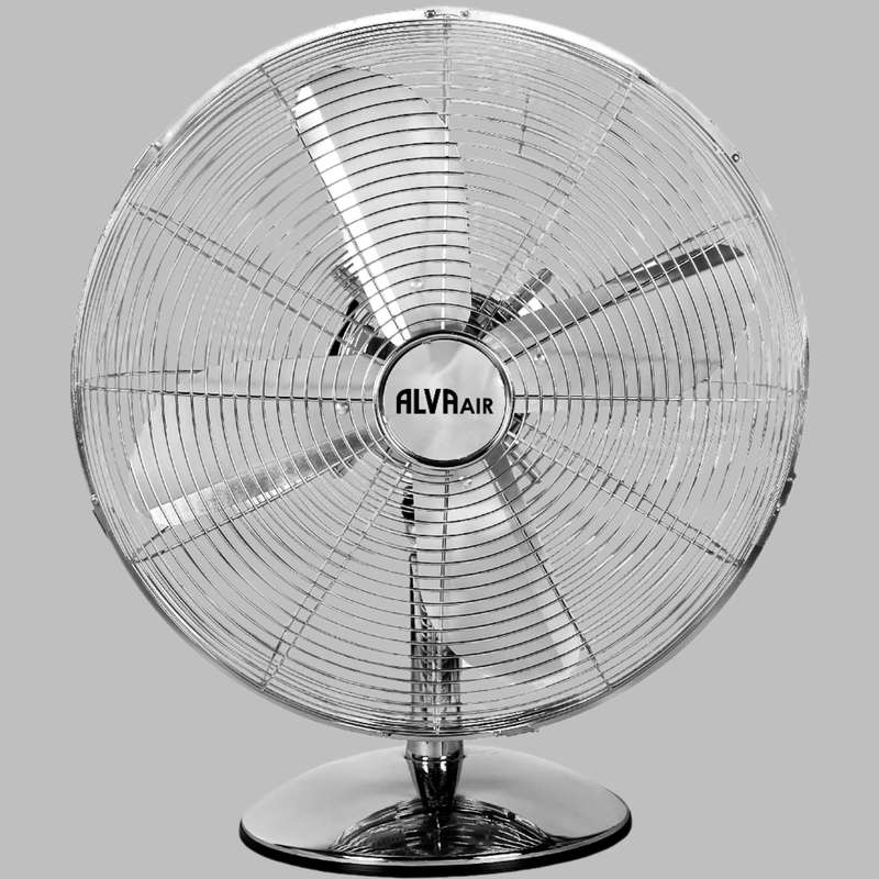 Alva 30Cm Metal Desk Fan (Chrome)
