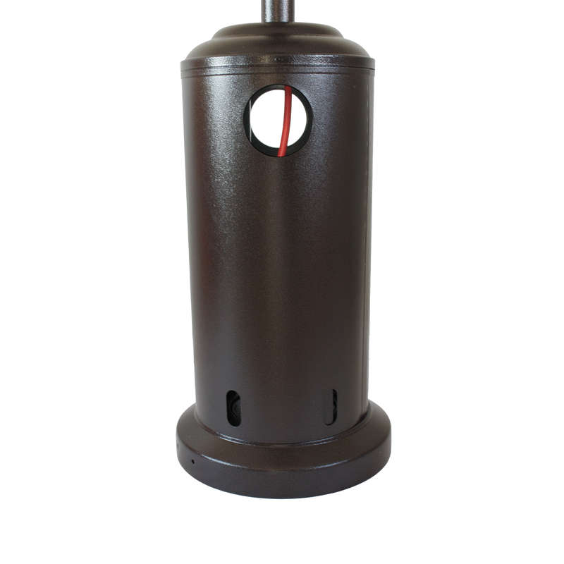 Gas Patio Heater Bronze Hammertone Cabinet