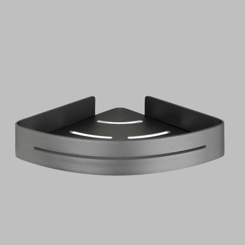 Corner Bathroom Shelf Montella Range Rustproof Aluminium Anthracite