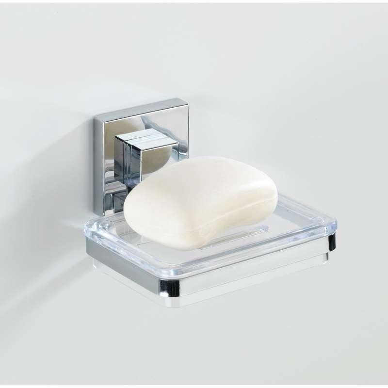 Vacuum Loc Soap Holder Quadro Range S/Steel No Drilling