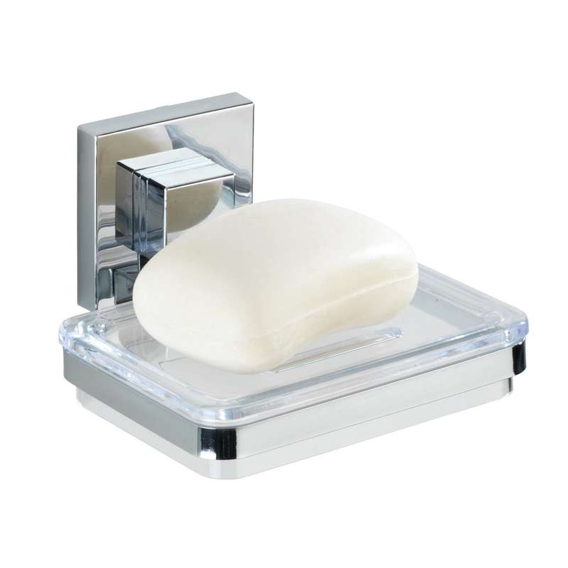 Vacuum Loc Soap Holder Quadro Range S/Steel No Drilling