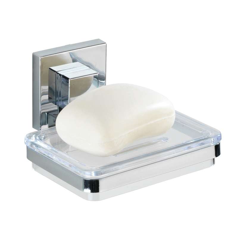 Vacuum Loc Soap Holder Quadro Range S/Steel No Drilling