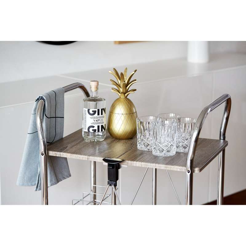 Serving Trolley Foldable Liky Range Wood Metal