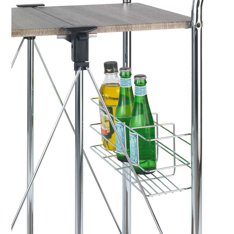 Serving Trolley Foldable Liky Range Wood Metal